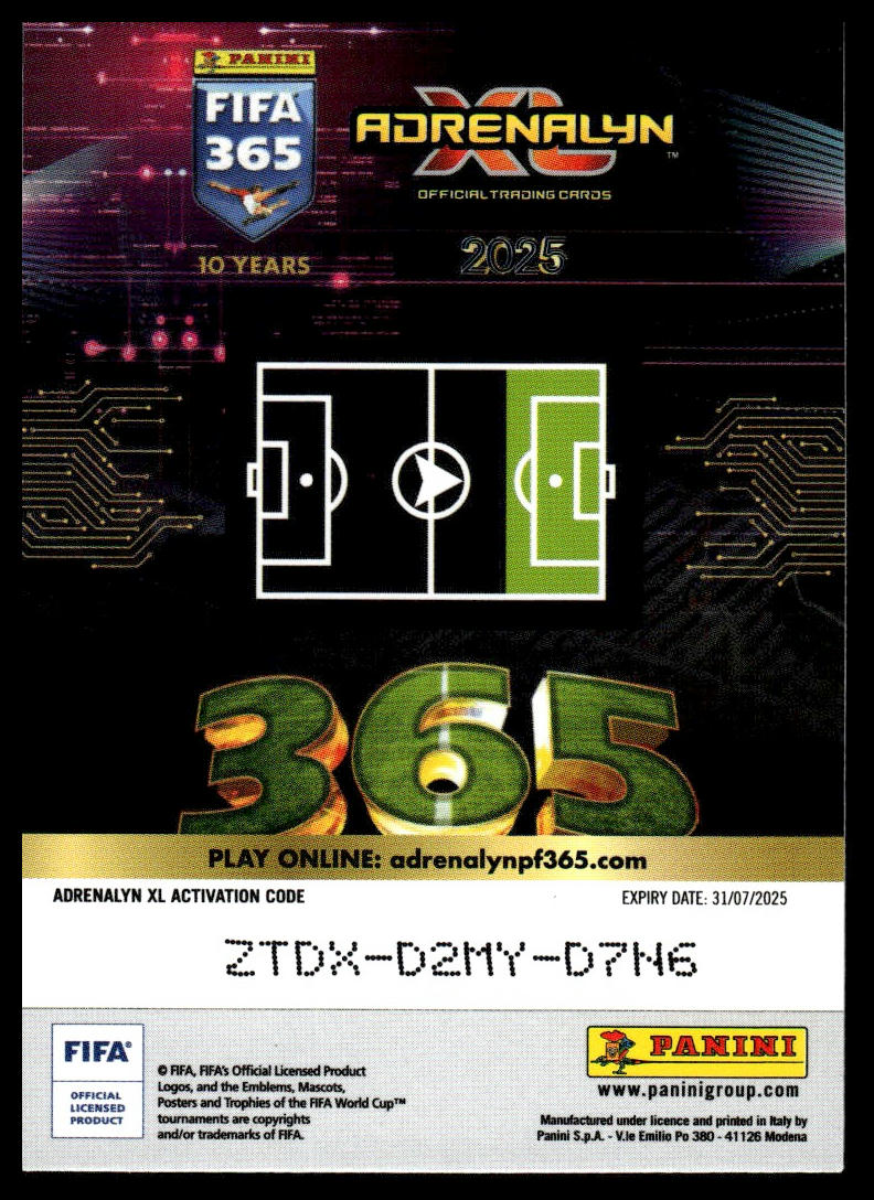 2025 Panini Adrenalyn XL FIFA 365 #EXC24 Vini Jr. Excellence Box