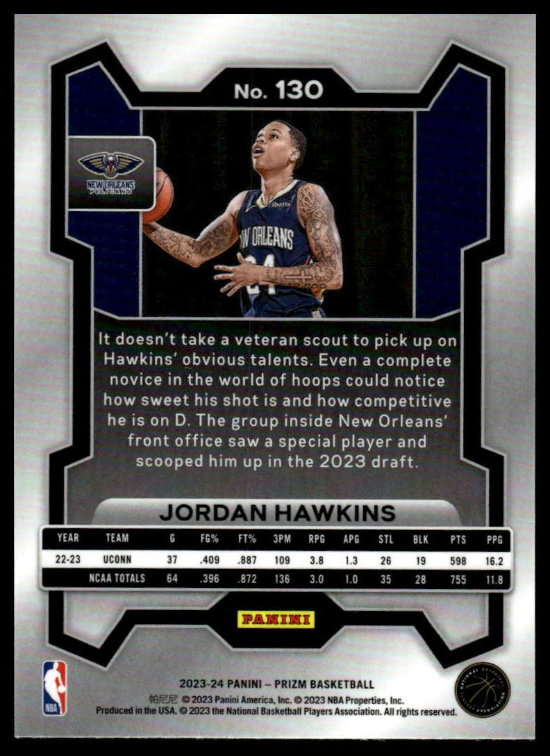 2023-24 Panini Prizm #130 Jordan Hawkins