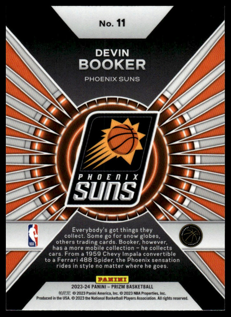 2023-24 Panini Prizm #11 Devin Booker Dominance
