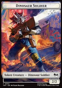 Dinosaur Soldier Token (W 2/2) // Mutagen Token