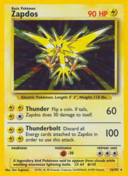 Zapdos - Base Set (Holo Rare) [BS-16]