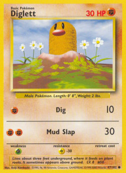 Diglett - Base Set (Common) [BS-47]