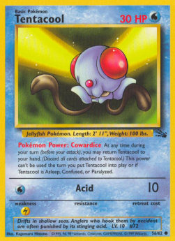 Tentacool - Fossil (Common) [FO-56]