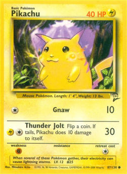 Pikachu - Base Set 2 (Common) [B2-87]