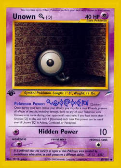 Unown - Neo Destiny (Uncommon) [NDE-59]
