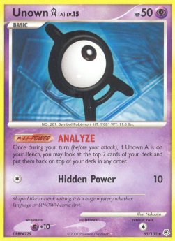 Unown  Lv.15 - Diamond & Pearl (Uncommon) [DP-65]