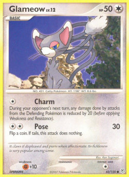 Glameow Lv.12 - Diamond & Pearl (Common) [DP-83]