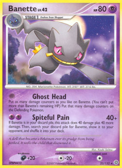 Banette Lv.42 - Secret Wonders (Rare) [SW-23]
