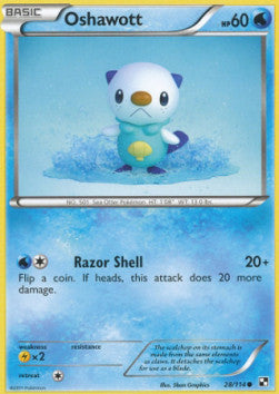 Oshawott - Black & White (Common) [BLW-28]