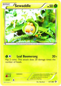 Sewaddle - Legendary Treasures (Common) [LTR-9]