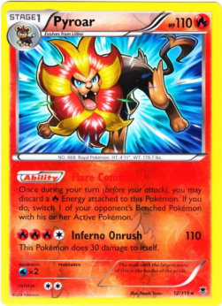 Pyroar - Phantom Forces (Holo Rare) [PHF-12]