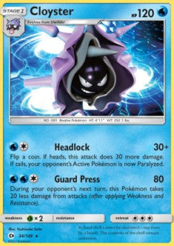 Cloyster - Sun & Moon (Rare) [SUM-34]