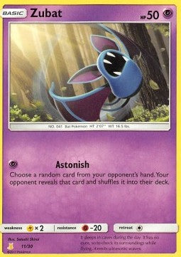 Zubat - SM Trainer Kit: Lycanroc & Alolan Raichu (Fixed) [TK10-A11]