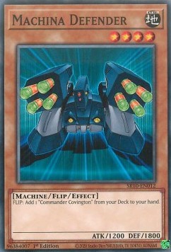 Machina Defender - Structure Deck: Mechanized Madness (Common) [SR10-012]