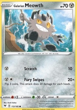 Galarian Meowth - Vivid Voltage (Common) [VIV-112]