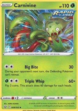 Carnivine - Battle Styles (Uncommon) [BST-9]