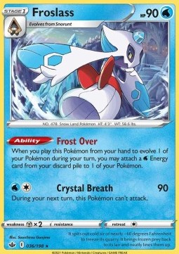 Froslass - Chilling Reign (Holo Rare) [CRE-036]