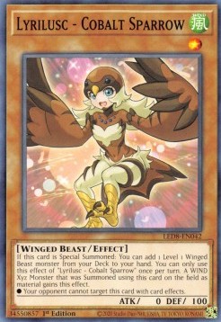 Lyrilusc - Cobalt Sparrow - Legendary Duelists: Synchro Storm (Common) [LED8-042]