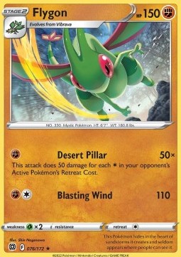 Flygon - Brilliant Stars (Rare) [BRS-076]