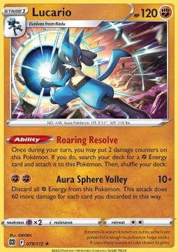 Lucario - Brilliant Stars (Holo Rare) [BRS-079]