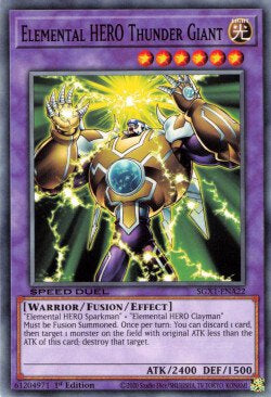 Elemental HERO Thunder Giant - Speed Duel GX: Duel Academy Box (Common) [SGX1-A22]