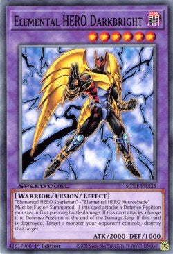 Elemental HERO Darkbright - Speed Duel GX: Duel Academy Box (Common) [SGX1-A25]