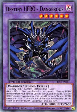 Destiny HERO - Dangerous - Speed Duel GX: Duel Academy Box (Common) [SGX1-B21]