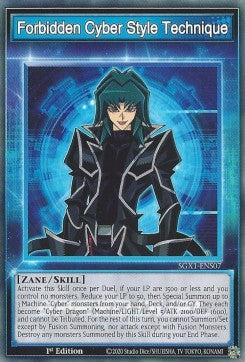 Forbidden Cyber Style Technique (Skill) - Speed Duel GX: Duel Academy Box (Common) [SGX1-S07]