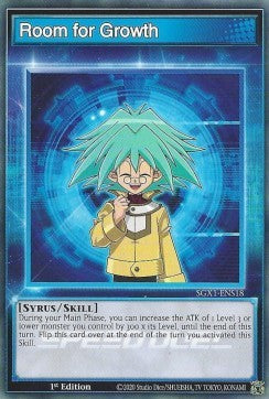 Room for Growth (Skill) - Speed Duel GX: Duel Academy Box (Common) [SGX1-S18]
