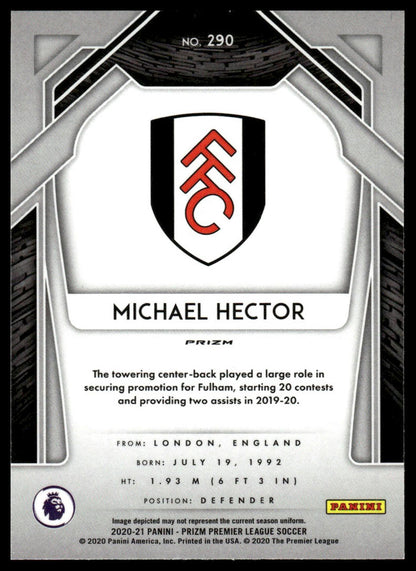 2020-21 Panini Prizm Premier League #290 Michael Hector Blue Prizm #/199