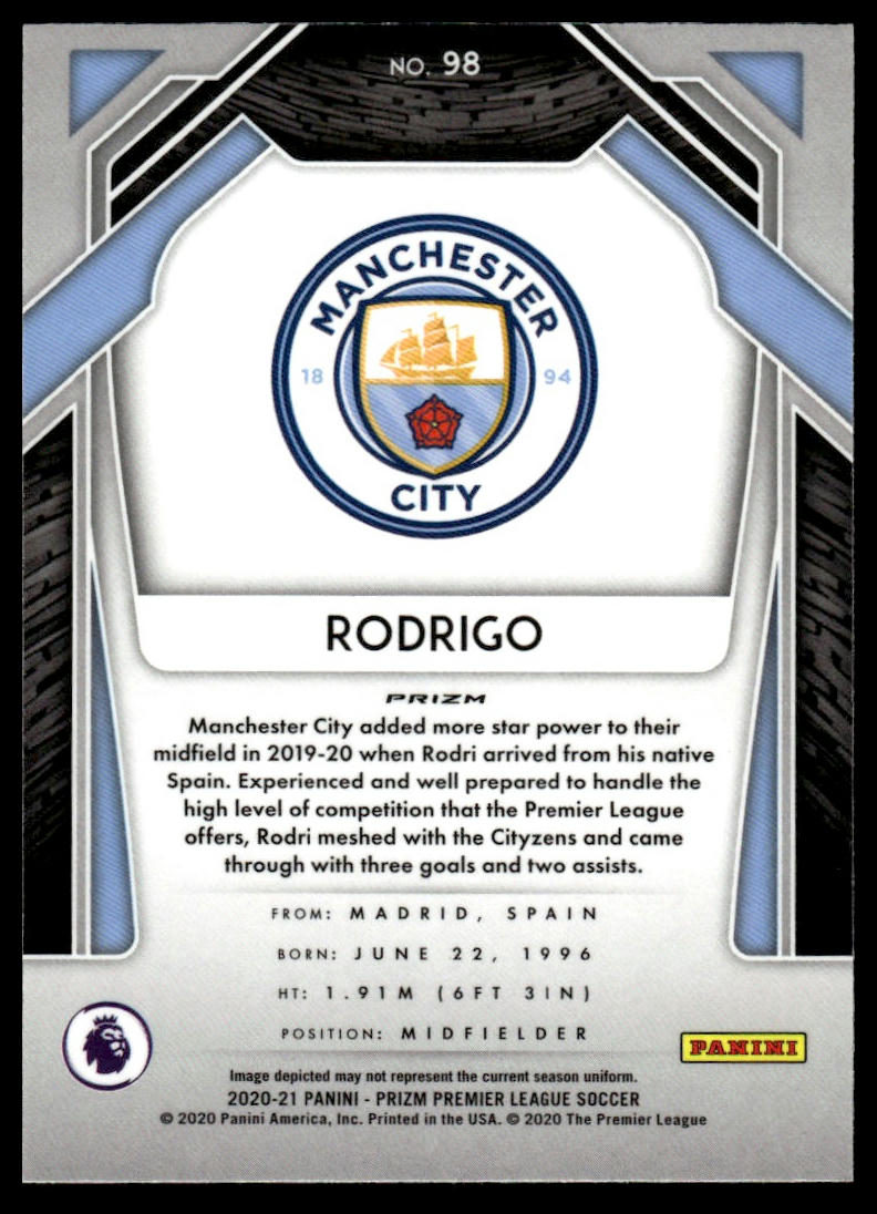 2020-21 Panini Prizm Premier League #98 Rodrigo Red Prizm #/149