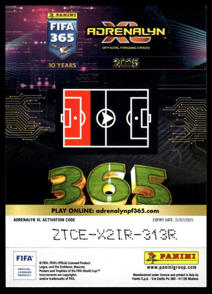 2025 Panini Adrenalyn XL FIFA 365 #EXC39 Théo Hernandez Excellence Box