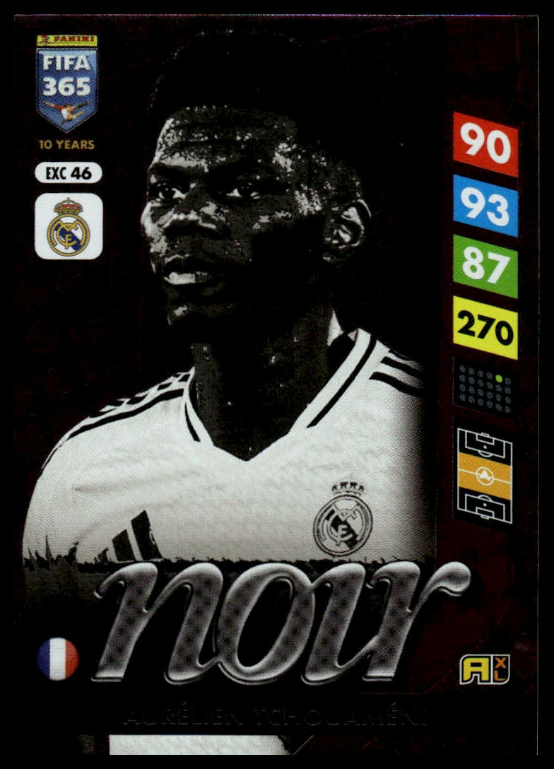 2025 Panini Adrenalyn XL FIFA 365 #EXC46 Aurélien Tchouaméni Excellence Box