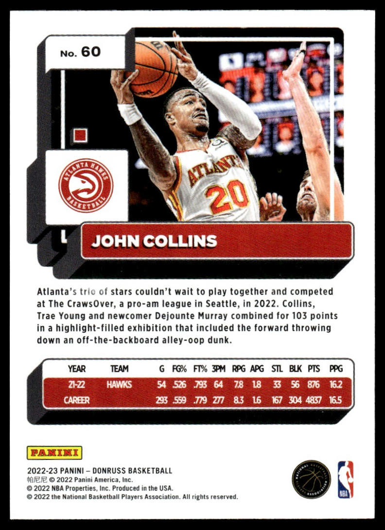 2022-23 Donruss #60 John Collins