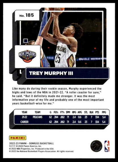 2022-23 Donruss #185 Trey Murphy III