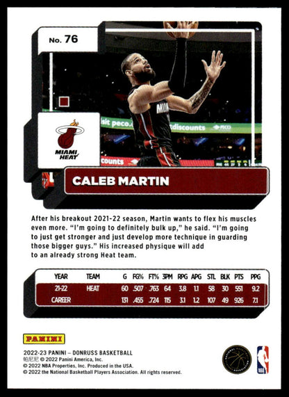 2022-23 Donruss #76 Caleb Martin