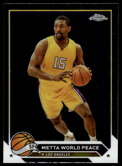2023-24 Topps Chrome #13 Metta World Peace