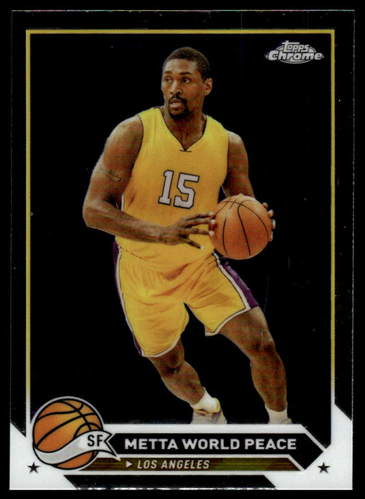 2023-24 Topps Chrome #13 Metta World Peace