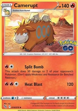 Camerupt - Pokémon GO (Uncommon) [PGO-014]
