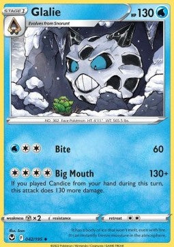 Glalie - Silver Tempest (Uncommon) [SIT-042]