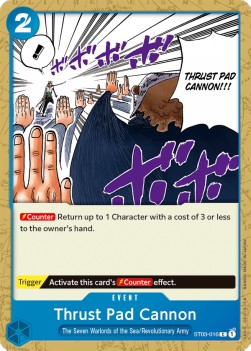 Thrust Pad Cannon (ST03-016) (V.1) - Starter Deck: The Seven Warlords of the Sea (Common) [ST-03-016]