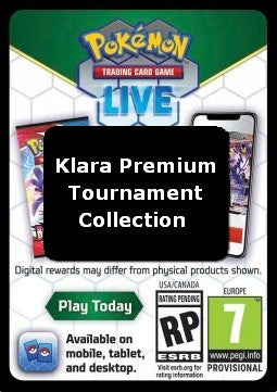 Live Code Card (Klara Premium Tournament Collection) - Pokémon Products (Online Code Card)