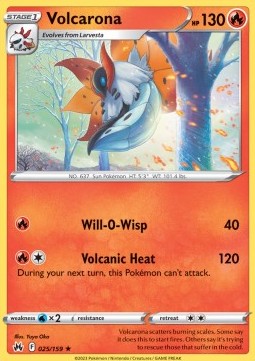 Volcarona - Crown Zenith (Rare) [CRZ-025]