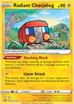 Radiant Charjabug - Crown Zenith (Ultra Rare) [CRZ-051]