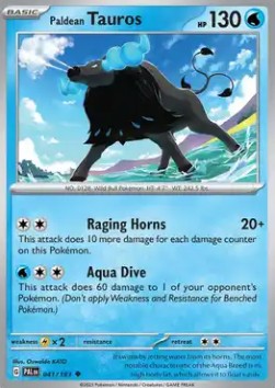 Paldean Tauros - Paldea Evolved (Uncommon) [PAL-041]