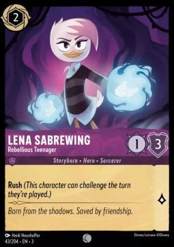 Lena Sabrewing - Rebellious Teenager - Into the Inklands (Common) [3INK-43]