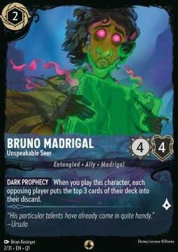 Bruno Madrigal - Unspeakable Seer - Illumineer's Quest: Deep Trouble (Quest) [QU1-2]