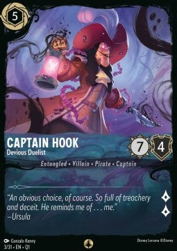 Captain Hook - Devious Duelist - Illumineer's Quest: Deep Trouble (Quest) [QU1-3]