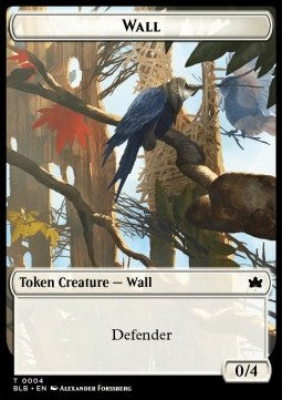 Wall Token (White 0/4) - Bloomburrow: Tokens (Token) [TBLB-T04]