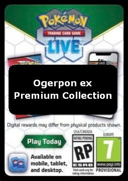 Live Code Card (Ogerpon ex Premium Collection) - Scarlet & Violet Products (Online Code Card)